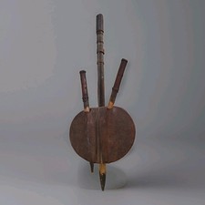 Instrument Music Antique African Kora Guitar Wooden Art Tribal
