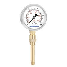 MEASUREMAN Heater Heavy Liquid Filled Duty Air Gauge KitTest All Low Pressure...