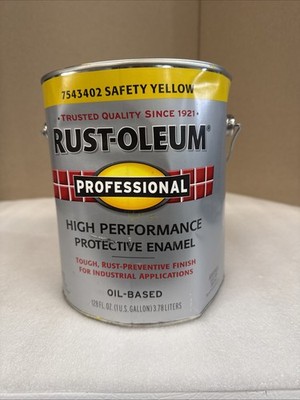 (1)-Gal  Safety Yellow RustOleum Professional Industrial Enamel Paint 7543-402