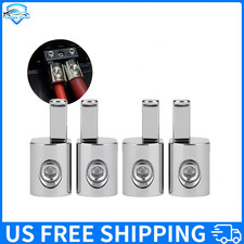 4Pcs ILL Customz Offset Power and Ground 1/0 Gauge to 4 Gauge Amp Input Reducers