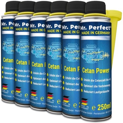 Mr. Perfect Cetan Power 6 x 250 ml | Diesel Cetan Booster & Dieseladditiv