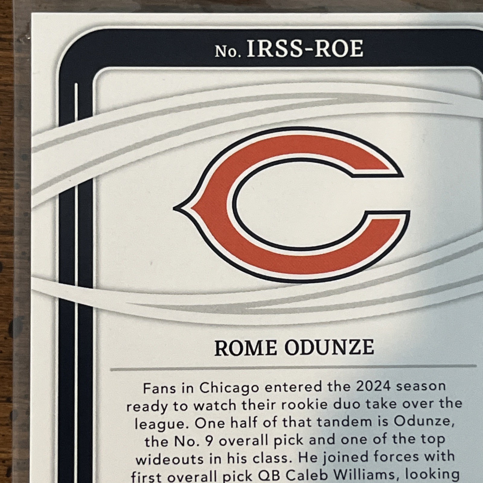 Panini 2024 Immaculate Rome Odunze Rookie Auto #IRSS-ROE /49 Bears NFL view 10