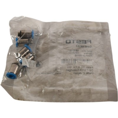 (Pack of 5) NEW Festo 153315 Fittings | QSM-M5-4-I | M5 Thd | 4mm Tube 