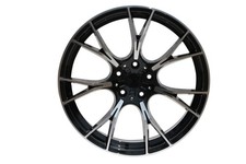 W712-bmf 20x9.5 5x112 Et38 66.6 Black Machined Face Set Of 4 Wheels