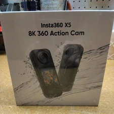 Insta360 X5 8K 360 Action Cam, Digital Camcorder Black, New in sealed box