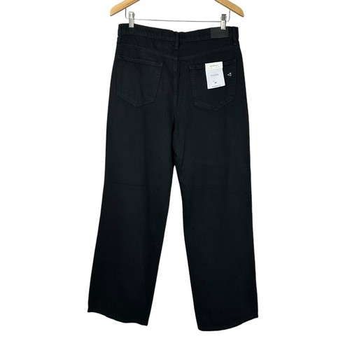 NWT Hidden Logan Dad Jeans Ripped Black Mid Rise Wide Straight Leg Size 30 - Picture 7 of 11