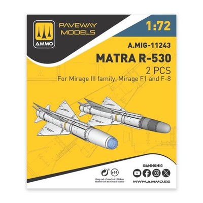 Ammo MIG A.MIG-11243 - 1/72 Matra R-530 (2 pcs) - Neu