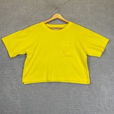 Vintage Christian Dior Beachwear Boxy Crop Shirt Women Size Medium 100 Cotton