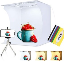 PULUZ 30cm Ring Light Photo Studio Light Box, Adjustable Portable Photography Sh