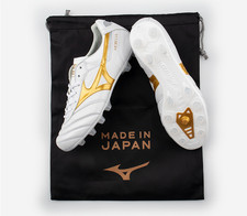 Mizuno Morelia II Japan MD Mens Soccer Cleats White Gold P1GA260150
