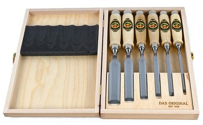 Kirschen 6 Stück Stechbeitel Nr. 1001 Stemmeisen - Satz 6, 10 12, 16, 20, 26 mm