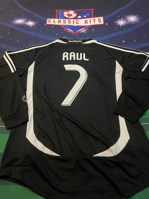 Raul 06-07 Real Madrid Away Long Sleeve Jersey #7 | eBay