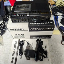 Mint Rebuilt Marantz PMD221 Full  1/2 Speed Cassette Recorder Adapter Box Strap