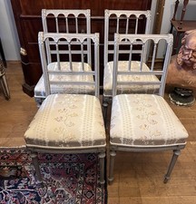 4 antike Stühle Schnitzereien Biedermeier Klassizismus Gründerzeit shabby chic