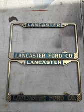 Vintage NOS Lancaster Ford Co. License Plate ...