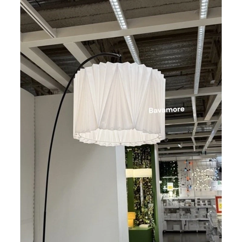 IKEA KUNGSHULT Lamp Shade Large 17", Pleated White 604.062.24 - Image 2 of 4