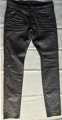 G-Star RAW Men s Skinny Fit Black Dark Wash Solid Denim Jeans 5-Pocket