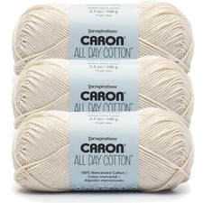 cotton yarn knitting crochet all day mercerized cream yarn craft project