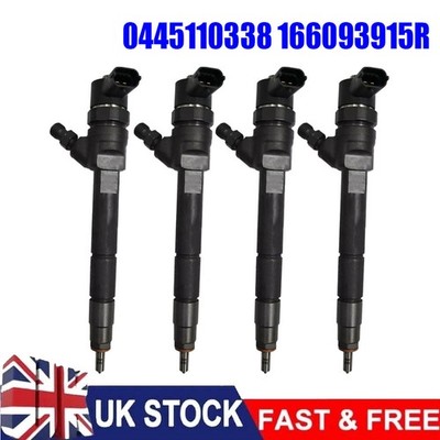 4PCS Fuel Injector for Renault Trafic Master II Vauxhall Vivaro Opel 0445110338