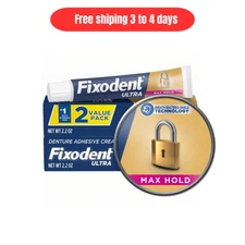 Ultra Max Hold Denture Adhesive Cream 2 Pack Strongest All Day Seal Scope Flavor