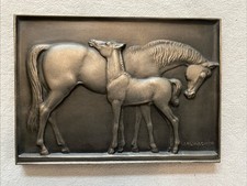 Pferde Relief Eisenkunstguss - Carl Wagner, Buderus- Kunstguss