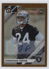 2019 Panini Donruss Optic Rookies Bronze Prizm Johnathan Abram #111 Auto 7l6