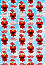 ELMO Personalised Christmas Gift Wrap - Sesame Street Christmas Wrapping Paper