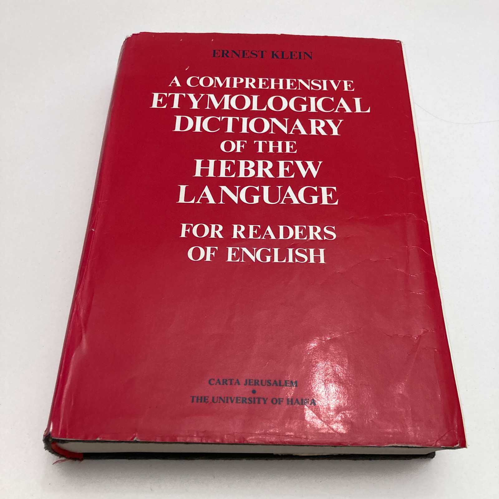 A Comprehensive Etymological Dictionary of the Hebrew Language by Ernest Klein