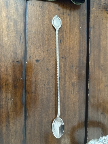 Epns A. Carlen Made In Sweden Ornate Silver-Plated Spoon Decorative Handle 9 in