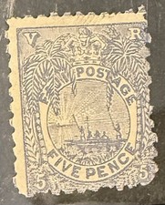 Fiji SG 85 5d Ultramarine Mint Cat �26