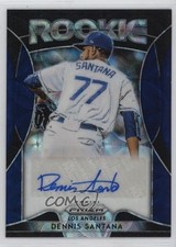 2019 Panini Prizm Rookie Navy Blue Kaleidoscope 2/35 Dennis Santana Auto 1e1a