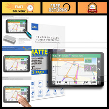 2-Pack Tempered Glass Screen Protector for 10" Garmin Dezl OTR Series - Anti-Gla