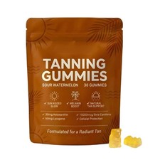 Skin Tanning Gummies, With Vitamin C & E, Ast...