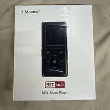 AiMoonsa B27 64GB MP3 Music Player New Sealed