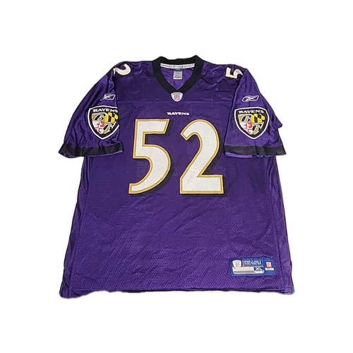 Vintage Reebok Ray Lewis #52 Baltimore Ravens NFL On Field Jersey Size XL Nice