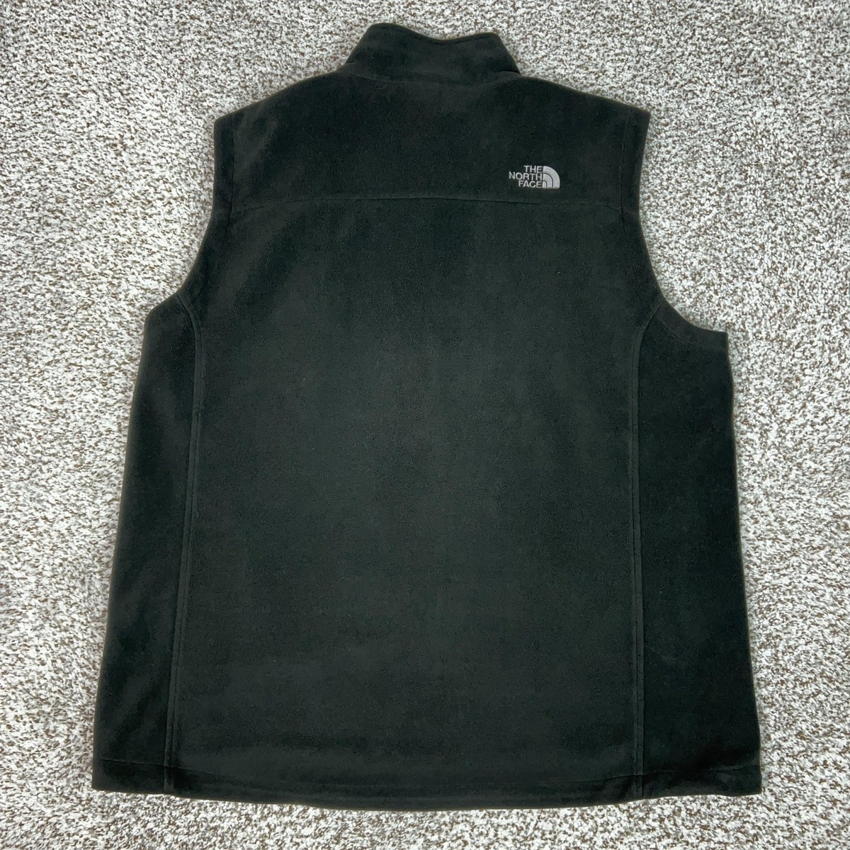 The North Face Vest Mens XL Black WindWall Fleece Full Zip Hiking