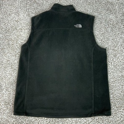 The North Face Vest Mens XL Black WindWall Fleece Full Zip Hiking