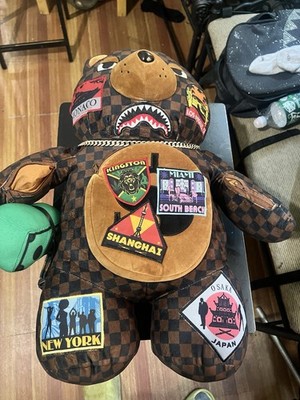 sprayground backpack teddy bear 