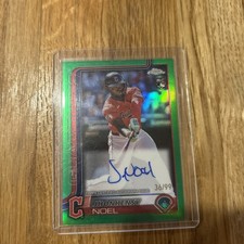2025 Topps Chrome - Rookie Autographs Jhonkensy Noel #RA-JN Green /99