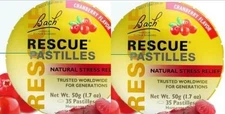 2 x Bach RESCUE Stress Relief Cranberry 50g 1.7 oz, Clearance for EXP 12/2025