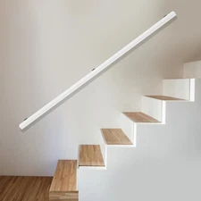 7ft Wood Handrail For Steps Stair Railing Hand Rail Non-Slip Wall Hand Railing