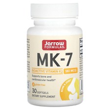 MK-7, 180 mcg, 30 Softgels