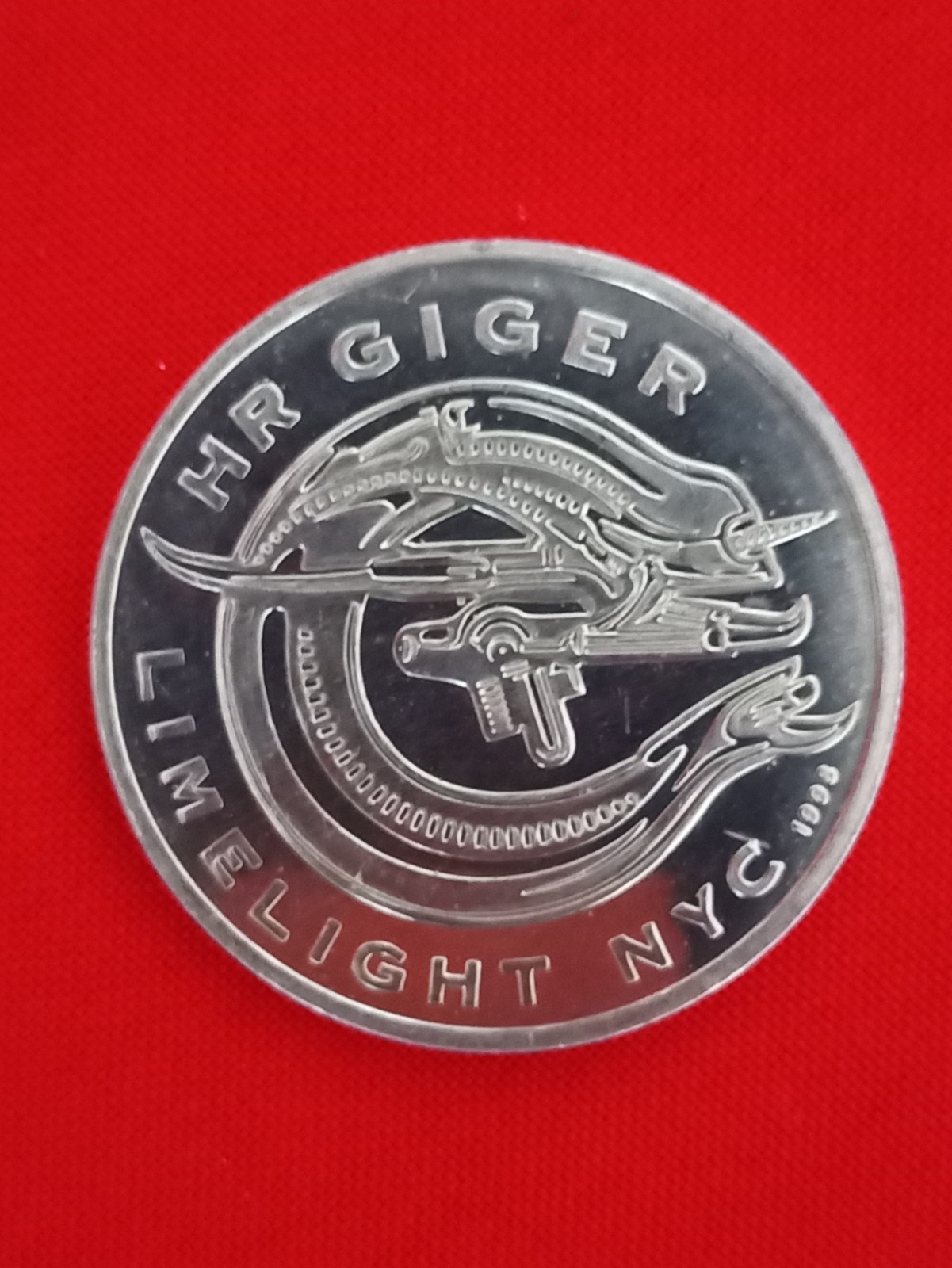 Moneda de entrada HR Giger Alien New York City centro de atención sala VIP Limelight Club