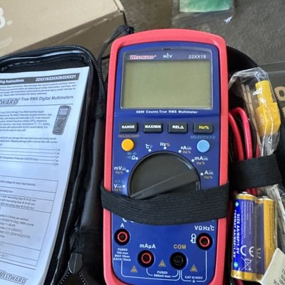 Westward 22Xx19 Digital Multimeter,  600 V Max Dc,  Trms,  6, 000 Instrument
