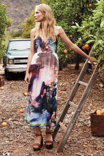 Anthropologie Daybreak Midi Dress Sz 2P NWT Corey Lynn Calter