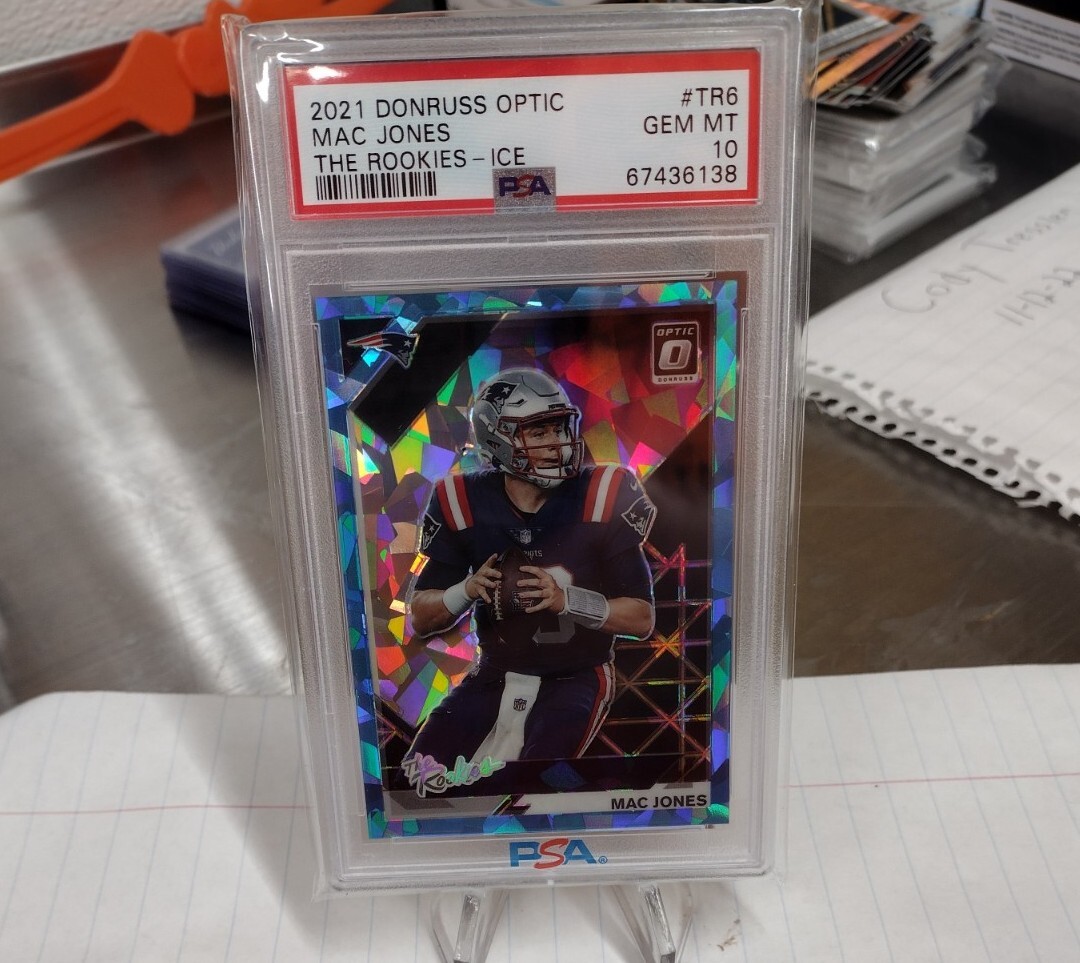 Mac Jones Panini Donruss Optic the Rookies #TR6 Ice