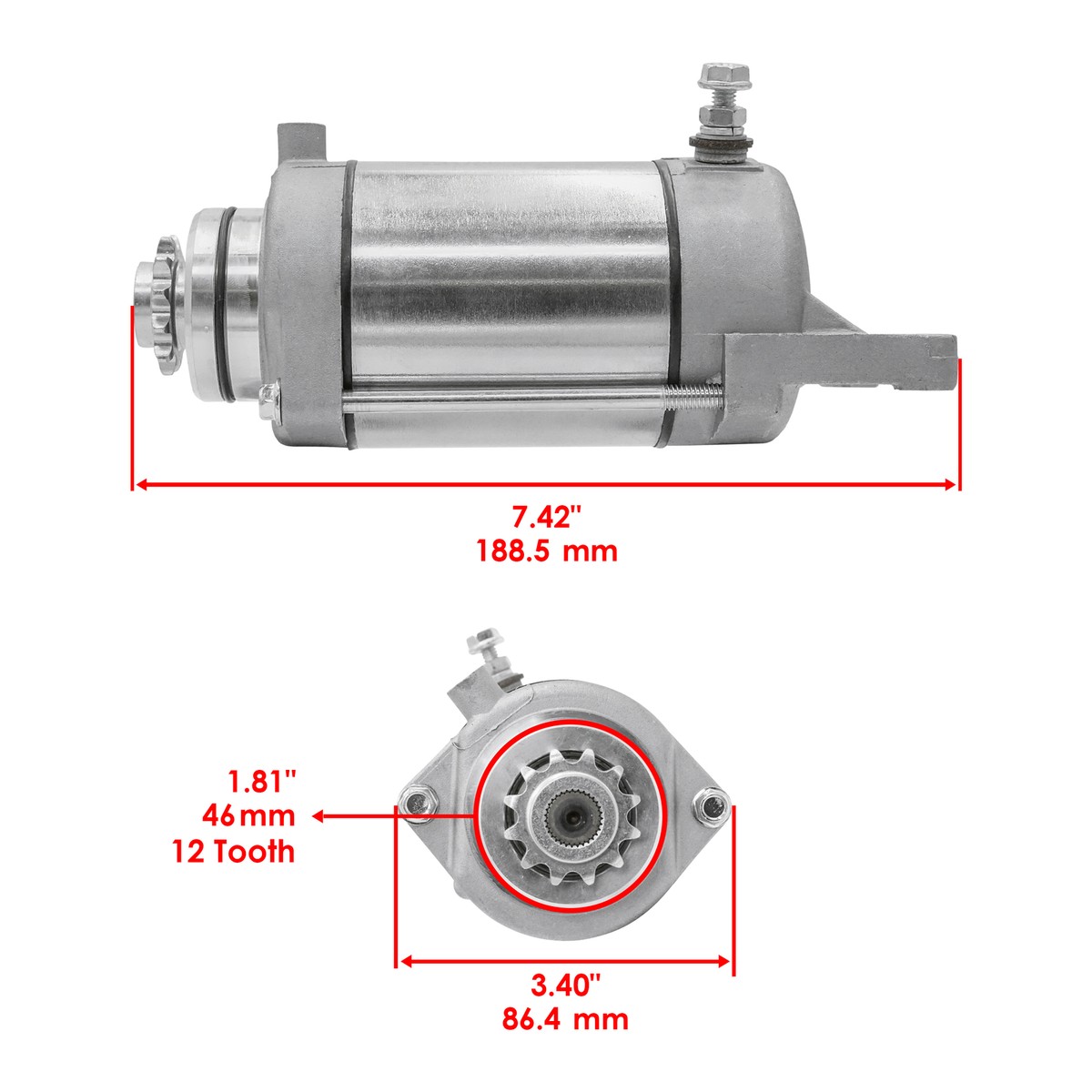 Starter for Kawasaki EX500 Ninja 500 1988 1989 1990 1991