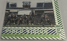 2018 Donruss Elite Football Russell Wilson Seattle Seahawks Field Vision Green