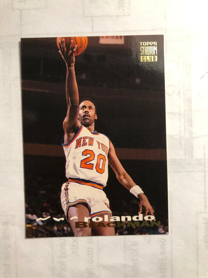 1994 ROLANDO BLACKMAN Topps Stadium Club Basketball Card # 342 Made in USA - Image 2 of 4
