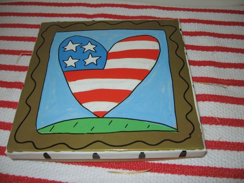 Azulejos de pared de cerámica patriótica Pfaltzgraff I Love America de S. Magsamen Silvestri - Imagen 6 de 6